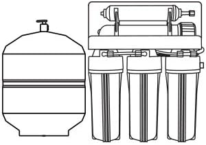 Geekpure 5 Stage Reverse Osmosis Replacement Filter Set with 100 GPD Membrane -10 Inch
