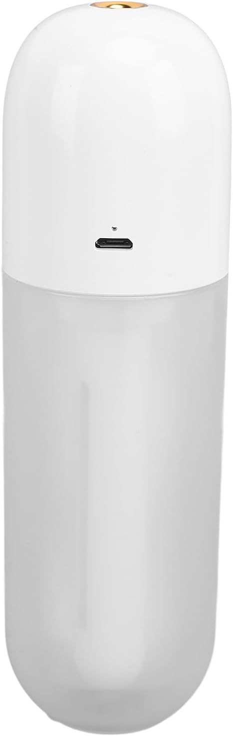 Asixxsix Mini Portable Humidifier, 100ml Cool Mist Humidifiers, USB Rechargeable Humidifier Wand, Travel Personal Humidifiers for Office, Bedroom, Quiet to Operate (White)