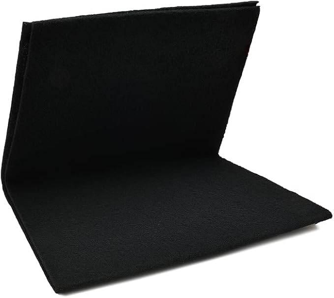 Cut-to-Fit Activated Carbon Filter Sheet Charcoal Air Vent Filters Pad Black Range Hood AC Replacement Fabric Filter 1 Pack 16" x 48" x 0.125"