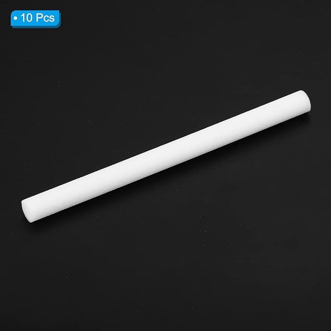 PATIKIL Humidifier Cotton Filter Sticks, 10 Pcs Refill Sticks Filter Wicks Replacement for USB Mini Humidifiers Portable Diffuser (3.94'' x 0.28''), White
