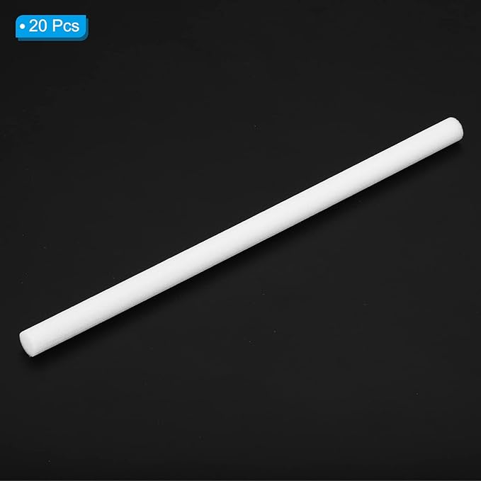 PATIKIL Humidifier Cotton Filter Sticks, 20 Pcs Refill Sticks Filter Wicks Replacement for USB Mini Humidifiers Portable Diffuser (5.91'' x 0.28''), White