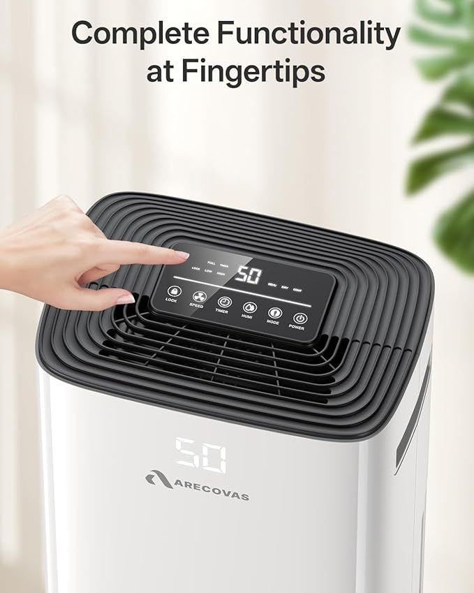 Dehumidifier for Basement, 52 Pints Dehumidifiers for Bedroom Bathroom Large Room Home, 4500 Sq.Ft Dehumidifier with Drain Hose, 2025 Energy Star Certificate, Humidity Control, 24H-Timer, Auto Defrost