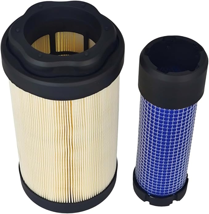Primary Secondary Air Filter Set Compatible with John Deere 2018-UP 1023E 1025R 1026R 2025R 2026R Tractor, 2400 2700 2750 E-Cut Hybrid, 2550 Precisioncut Triplex Riding Mower LVU34503 LVU34504