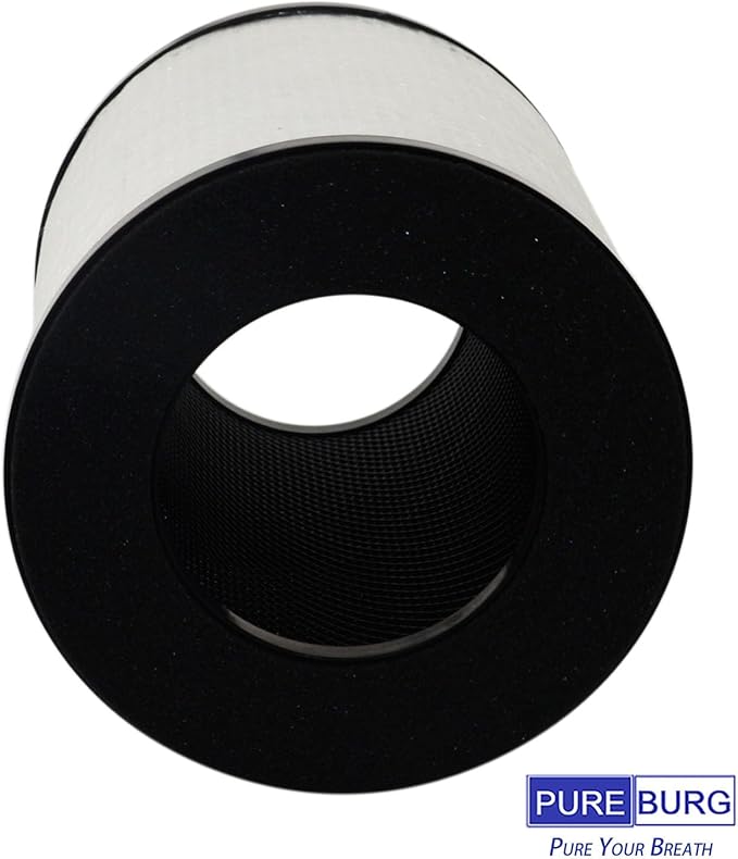 PUREBURG Replacement Filter Compatible with Tredy TD-1300, Tenergy Renair, Cool-Living CL-6070A, BEABA HEPA Air Purifer, H13 HEPA Activated Carbon 2-in-1 2-Pack