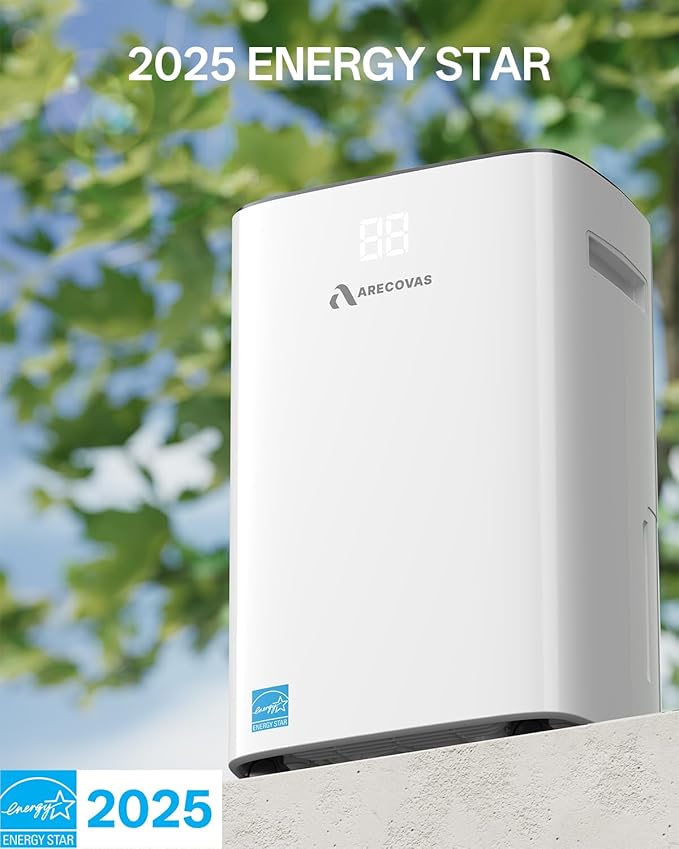 Dehumidifier for Basement, 52 Pints Dehumidifiers for Bedroom Bathroom Large Room Home, 4500 Sq.Ft Dehumidifier with Drain Hose, 2025 Energy Star Certificate, Humidity Control, 24H-Timer, Auto Defrost