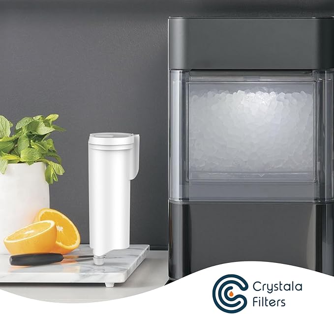 Crystala Filters Replacement for GE Profile Opal Ice Maker Filter, NSF 42 Certified, ge opal ice maker filter, opal ice maker filter replacement Easy Install, 3 Pack