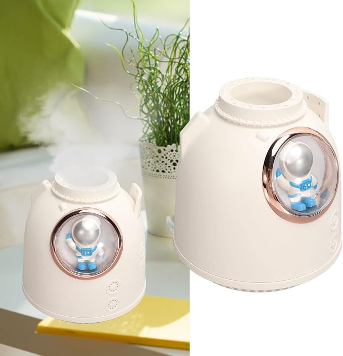 Mini Humidifier, Cute Humidifier for Bedroom, Car Humidifier, 2 Mist Modes, Super Quiet, Personal Desktop Humidifier for Office, Car, Baby Room(White)