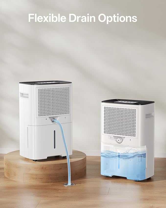 Dehumidifier for Basement, 52 Pints Dehumidifiers for Bedroom Bathroom Large Room Home, 4500 Sq.Ft Dehumidifier with Drain Hose, 2025 Energy Star Certificate, Humidity Control, 24H-Timer, Auto Defrost