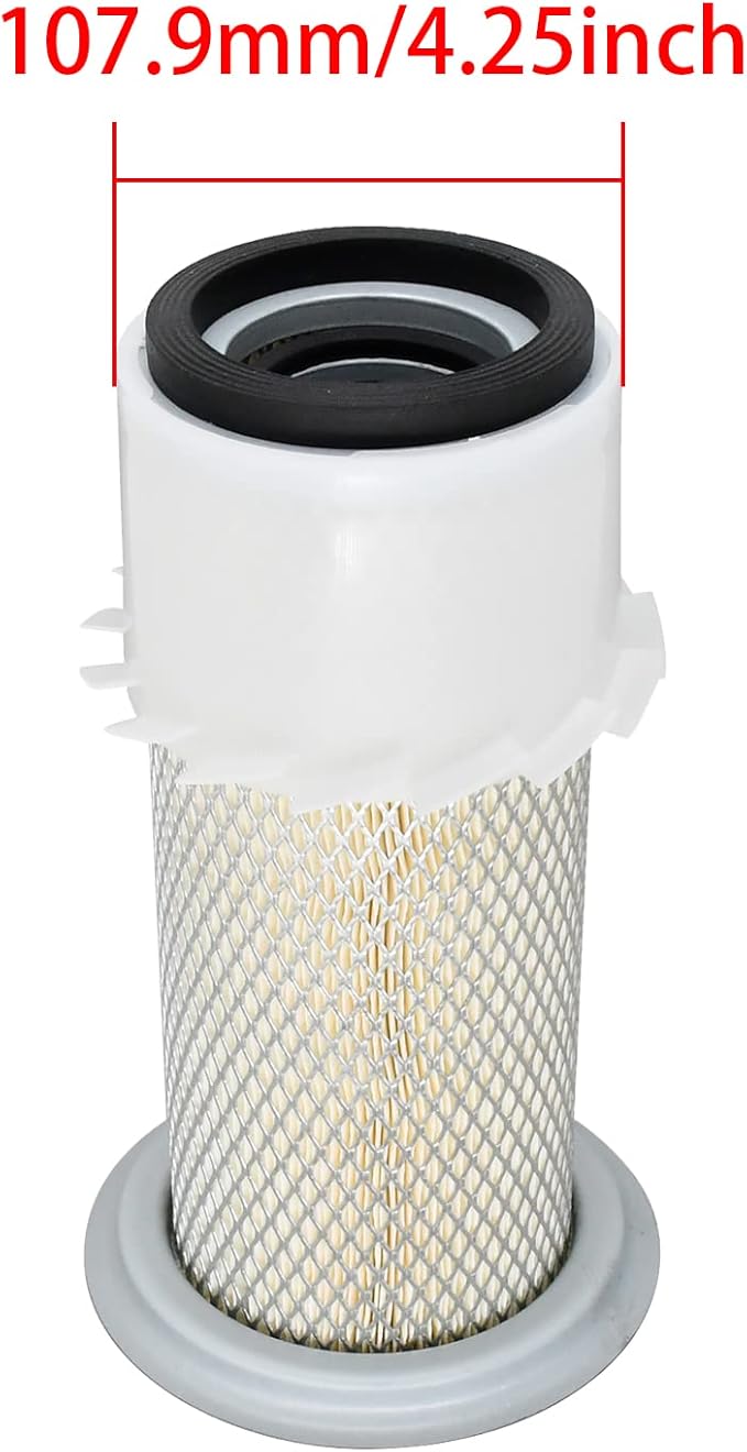 Air Filter Kit M802606 UC11955 CH12881 Compatible with John Deere Tractor 770 790 870 970 1050 1070 Replace for Fleetguard AF4758KM Donaldson P814723