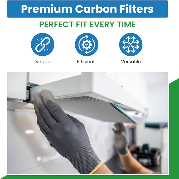Filter Everything Carbon Replacement Filter Compatible with HAPF60, HAP756, HAP615, HAP726, HAP750, HAP625, HAP725 – 6” x 9.25” x 0.25” – 4 Pack