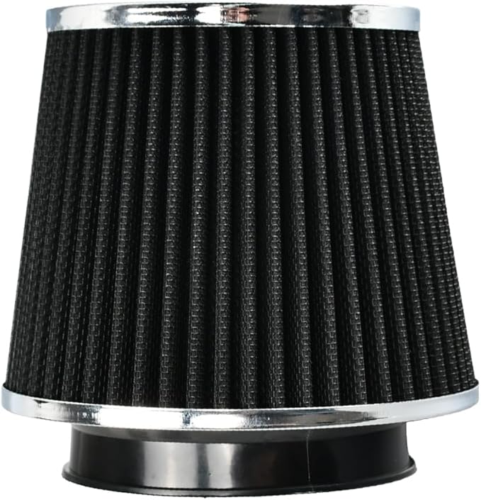 Universal Clamp On Air Intake Filter fits 3 In /3.5 In /4 In Three Different Size, Cone Air Intake Filter(Black)