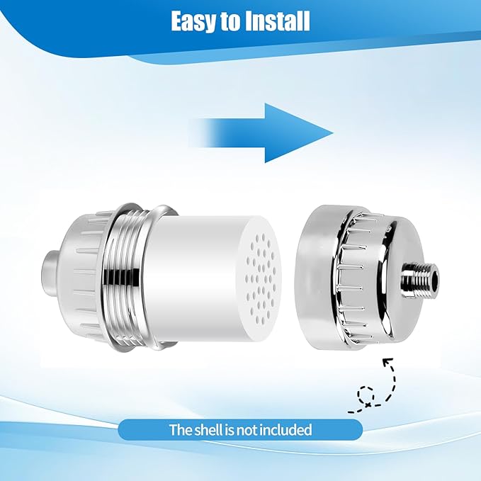 1 Pack 20 Stage Shower Filter Cartridge Replacement (No Housing),Universally Compatible With Any Similar Design,Shower Filter For Hard Water Shower,home water purification accessories