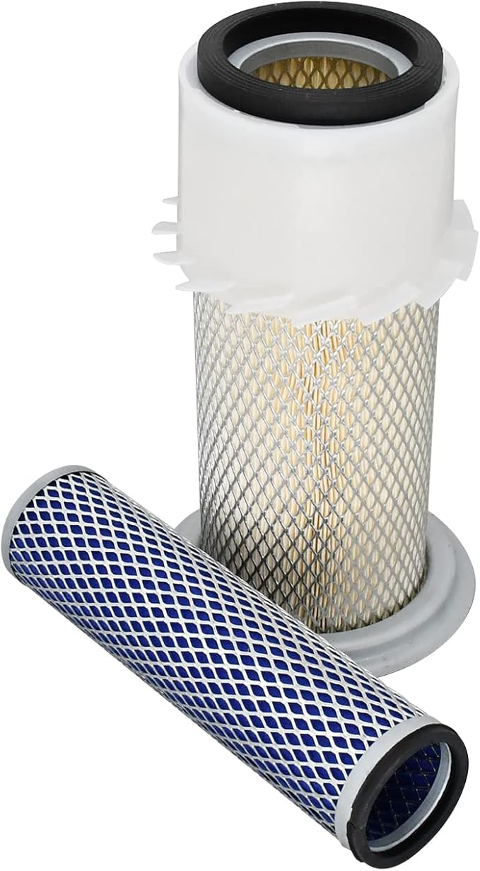Air Filter Kit M802606 UC11955 CH12881 Compatible with John Deere Tractor 770 790 870 970 1050 1070 Replace for Fleetguard AF4758KM Donaldson P814723