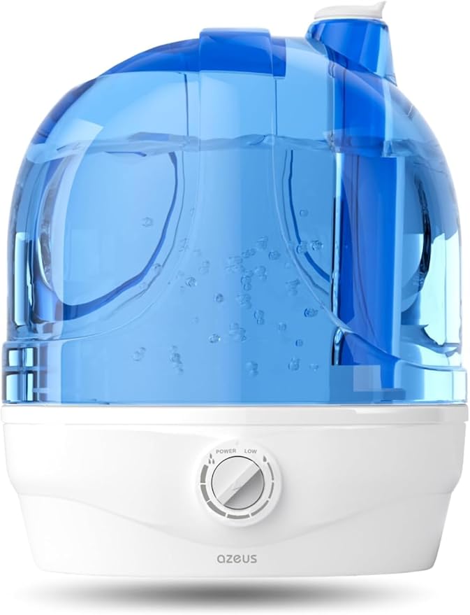 Humidifiers for Bedroom, 2.8L Ultrasonic Cool Mist Humidifiers for Home Baby Nursery & Plants, Quiet Top Fill Air Humidifier Lasts Up to 30 Hours, Auto Shut-Off (BPA-Free)