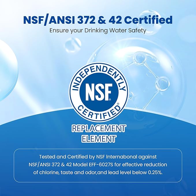 Waterspecialist DA29-00020B Samsung Water Filter for Refrigerators, Replacement for Samsung Water Filter DA29-00020B, HAF-CIN, RS25J500DSR, RF28HMEDBSR, HAF-CIN/EXP, RF4287HARS, RF28HFEDBSR, 3 Filters