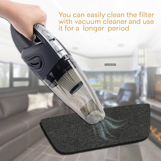RV Premium Charcoal Activated Carbon Fiber Air Conditioner Filter - Air Duct AC Carbon Filter Replacement for RV AC Vent (2 Pack, 6" x 16")