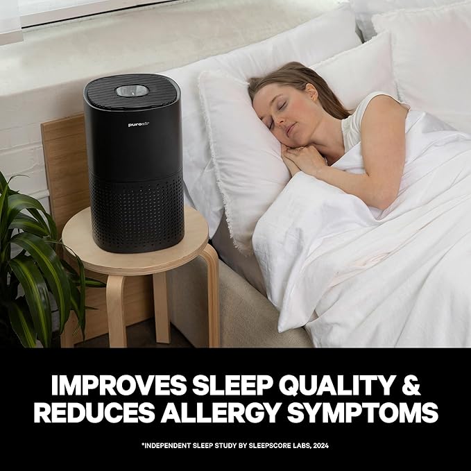 PuroAir 240 HEPA Air Purifiers for Home Large Rooms - Covers Up To 1,000 Sq Ft - Filters Up To 99.9% of Pollutants, Smoke, Pollen, Dust - Quiet HEPA Air Filter - Air Purifiers for Bedroom (2 Pack)