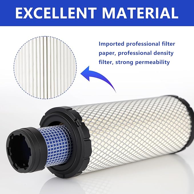 P821575 & P822858 Outer Inner Air Filter Set - Compatible with Donaldson FPG05 Air Cleaners, Kawasaki 11013-7044 & 11013-7045, Donaldson Kohler 25-083-01-S