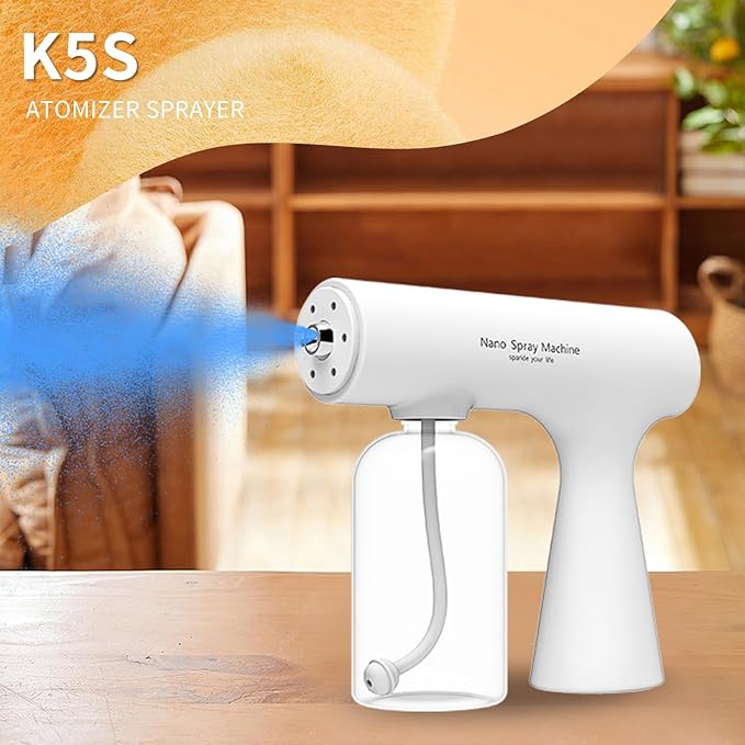 Handheld Humidifiers ,Atomizer Sprayer,Rechargeable ULV Nano Sprayer with Blue Light,Electrostatic ULV Atomizer Sprayer,Electrostatic Portable Sprayer