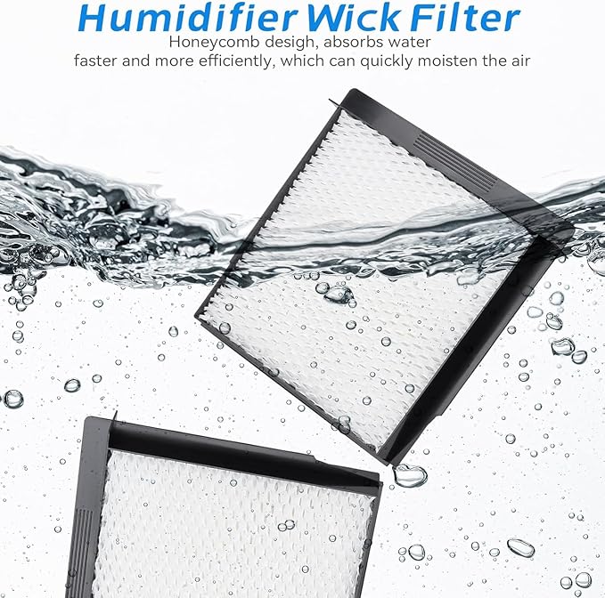 1040 Humidifier Filter for Aircare Essick Bemis MoistAir Humidifier - Replacement Wick Fit Models B40 3D6-100 5D6-700 7D6-100 D46-720 E27-000 E35-000 CM330 B23-810 MA0300 MA-0500 (4 Pack)