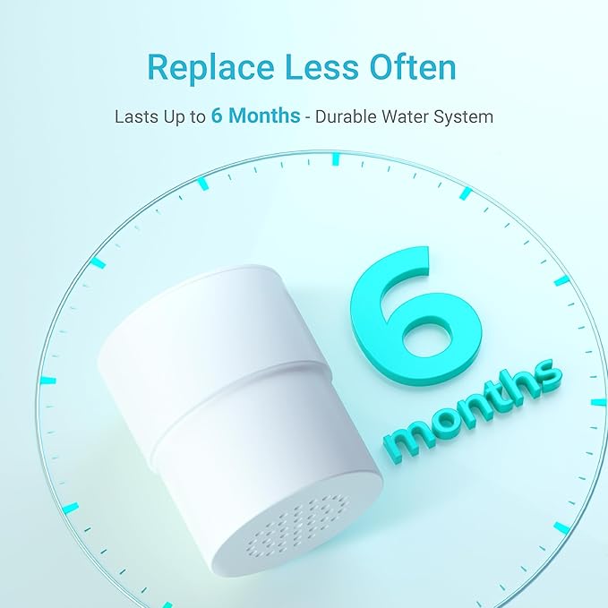 AQUA CREST Shower Filter Replacement for JOLIE® FILTERED SHOWERHEAD, Steady Water Pressure Shower Filter Replacement Cartridge, 1 Pack