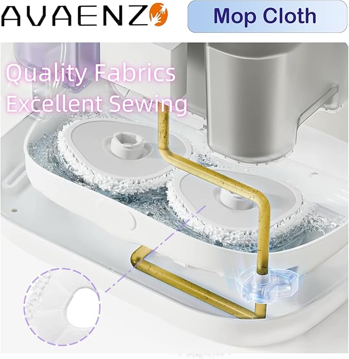 12 Pack Replacement Mop Pads Compatible with Narwal Freo X/Z Ultra Z10 Freo Pro J3 J4 YJCC012 YJCC015 Microfiber Resuable Mop Cloth Robot Vacuum Cleaner Accessories, White