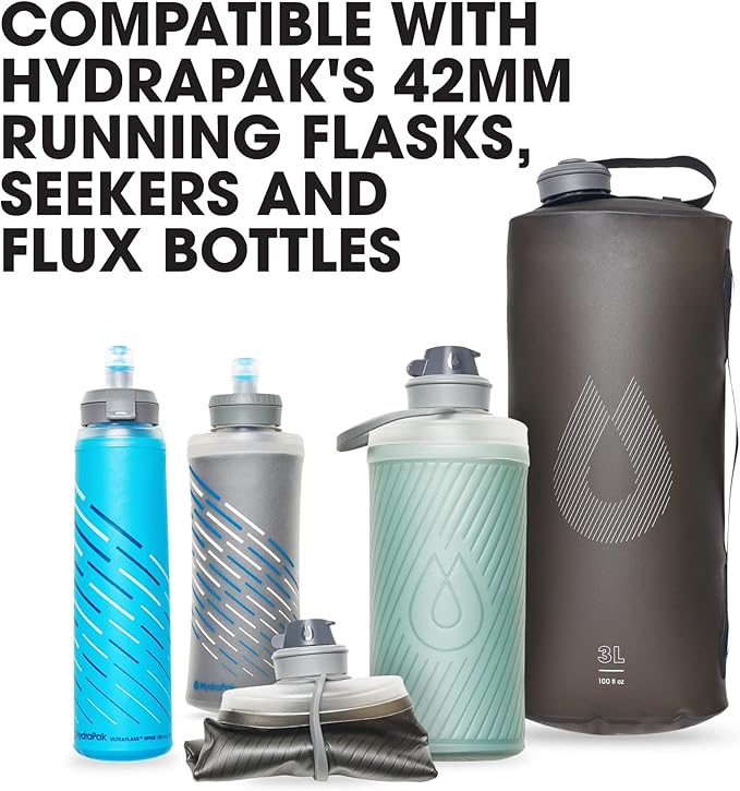 HydraPak 42mm Filter Cap - Water Filtration Accessory - Fast Flow - Perfect for Hiking, Endurance Sports, Camping, Travel, and Emergency Preparedness