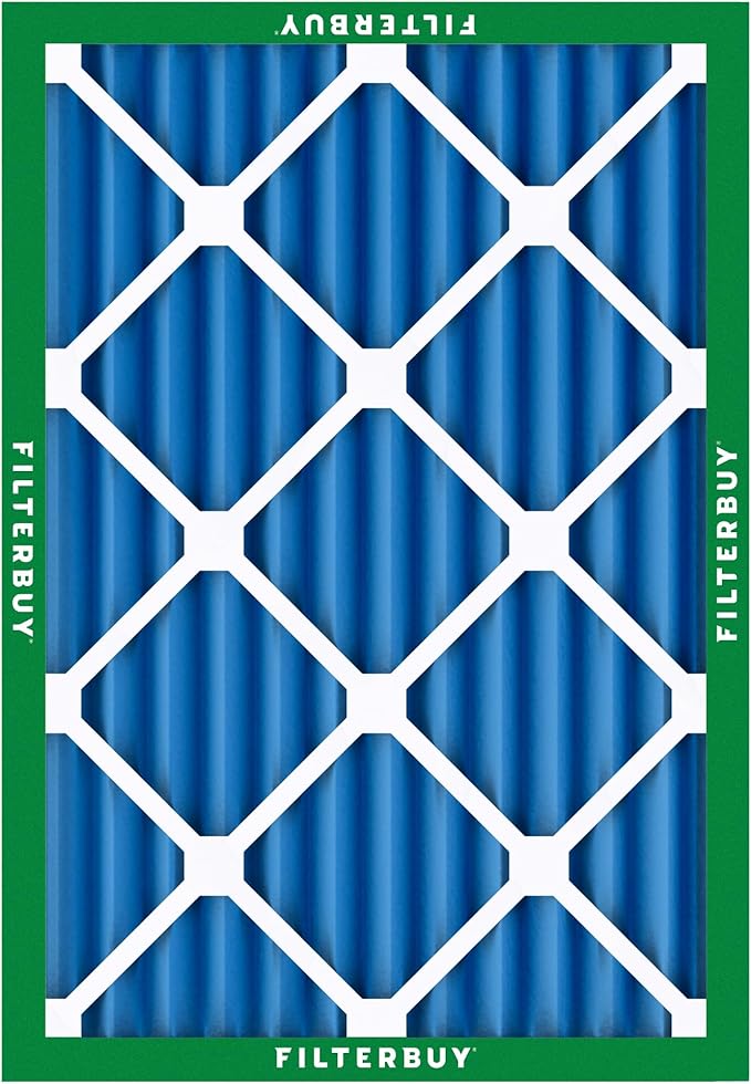 Filterbuy 20x25x2 Air Filter MERV 13 (MPR 1900) Health Defense Replacement (3-Pack), Electrostatic Pleated HVAC AC Furnace Filters, Made in USA (Actual Size: 19.50 x 24.50 x 1.75)