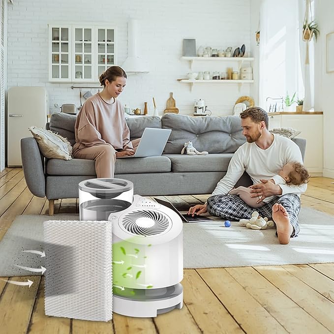 MD1-0034 Humidifier Filters Wick,Compatible with Vornado Humidifier Replacement Filter Model:Ev100,Ev200, Evap2,Evdc300,Evap40 Evdc500,Evaporative Humidifiers -(2 Pack)