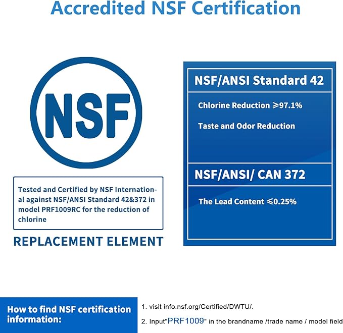 Refrigerator Water Filter Compatible with Kenmore 9999, 469999, 46-9999, A0094E28261 Water and Ice, NSF Certified, 6 Month / 300 Gallon, 1 Pack
