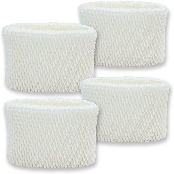 PUREBURG 4-Pack HAC-504 Humidifier Filter Compatible with Honeywell HAC-504AW & Filter A Fits HCM-350 HEV355 HCM-710 Cool Mist Humidifiers and More