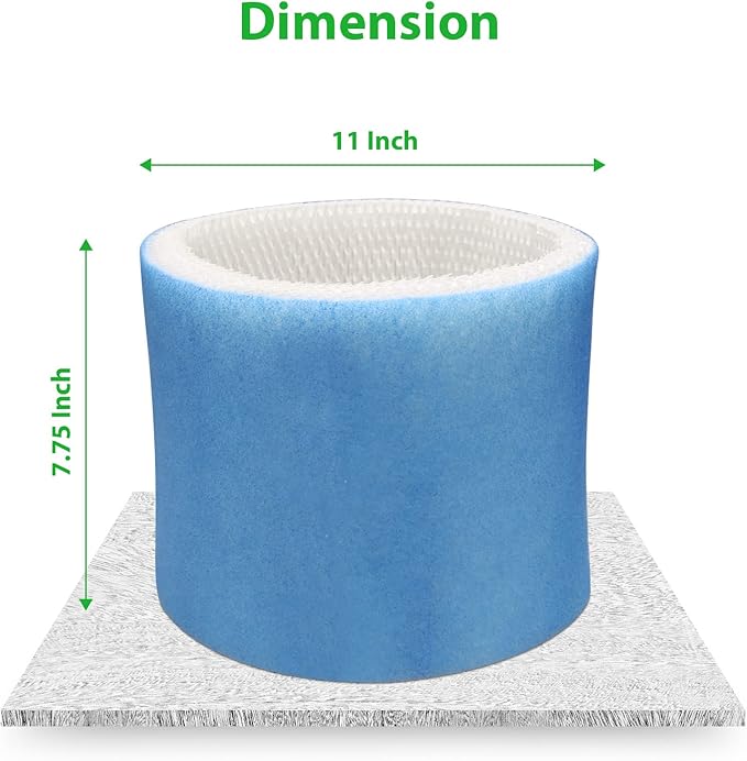 Smilyan 3 Pack Upgraded Blue Mesh Treated Layer HC-14 Humidifier Replacement Wicking Filter E for Honeywell HCM-6009 HCM-6011 HEV680 HEV685 Series Humidifier, Part # HC14PF3 HC-14V1 HC-14 HC-14N