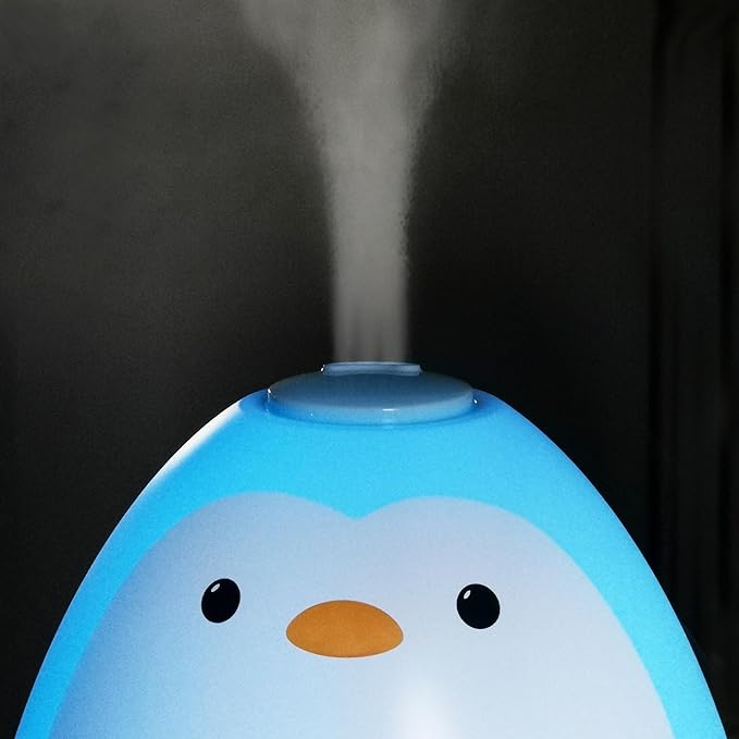 Earnest Living Baby 3-in-1 Cool Mist Humidifier with Essential Oil Diffuser + Nightlight, BPA Free Humidifier for Kids Bedroom, Nursery + Large Rooms, Whisper-Quiet, Auto Shut Off