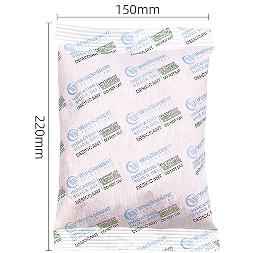 10Pcs 500 Gram Rechargeable Desiccant Packs, Indicating (Orange to Dark Green) Silica Packets, Gun Safe Dehumidifier, Silica Gel Packets for Storage, Desiccant Moisture Absorbers