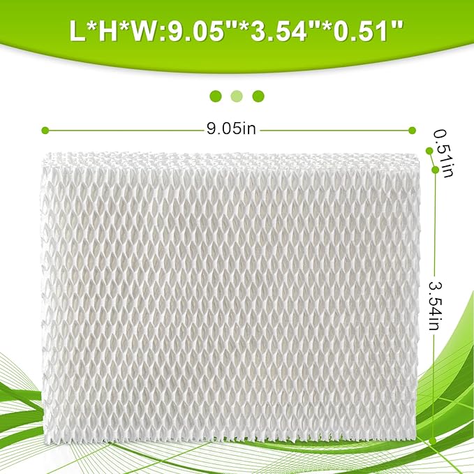MD1-0034 Humidifier Filters Wick,Compatible with Vornado Humidifier Replacement Filter Model:Ev100,Ev200, Evap2,Evdc300,Evap40 Evdc500,Evaporative Humidifiers -(2 Pack)