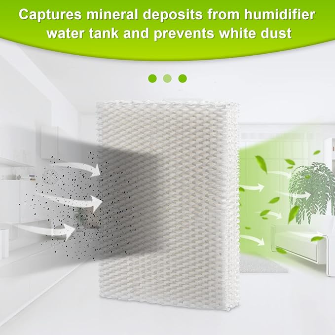 MD1-0034 Humidifier Filters Wick,Compatible with Vornado Humidifier Replacement Filter Model:Ev100,Ev200, Evap2,Evdc300,Evap40 Evdc500,Evaporative Humidifiers -(2 Pack)
