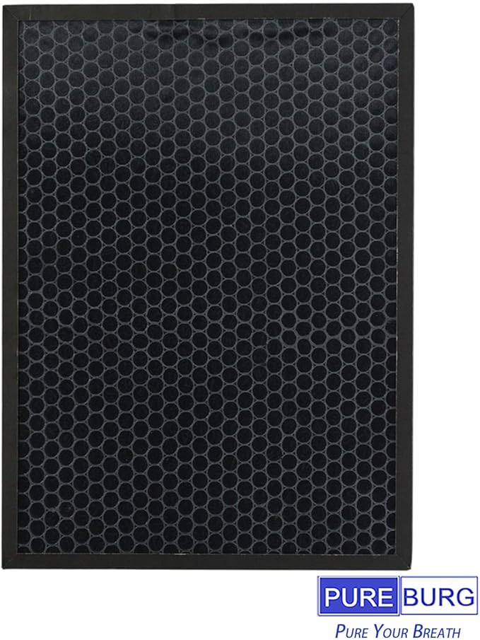 PUREBURG Replacement Filter Compatible with COLZER BKJ-33 Air Purifier,1-Pack H13 HEPA Activated Carbon 2-IN-1 3-Stage Filtration Air Clean Dust VOCs