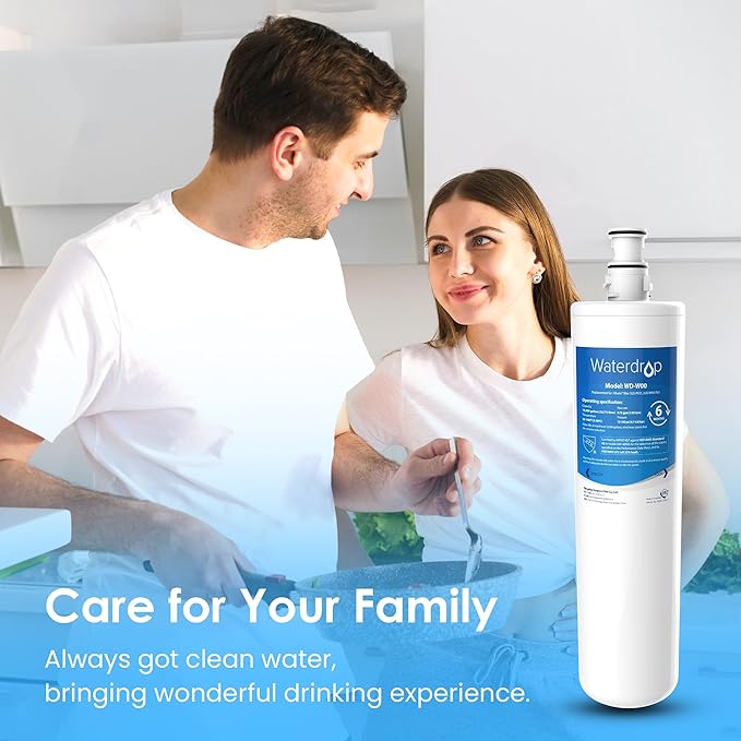 Waterdrop 3US-MAX-F01 Replacement Filter, Replacement for Filtrete® 3US-PF01, 3US-PS01, Maximum 3US-MAX-S01, Aqua-Pure C-Cyst-FF, Manitowoc K-00337, K-00338, NSF/ANSI 42 Certified, Pack of 2