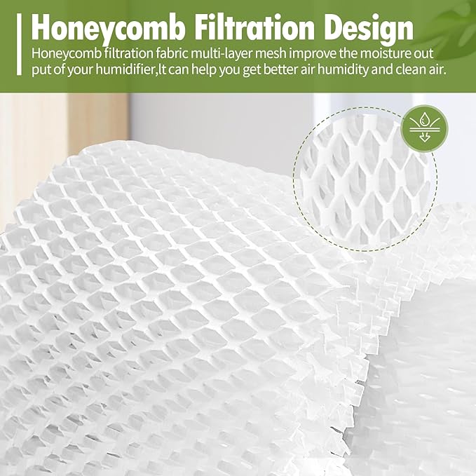 Humidifier Wicking Replacement Filter Compatible with Canopy Bedside and Nursery Humidifiers, Paper Filter, 3-Pack