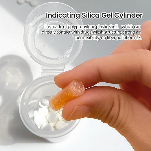 0.5 Gram Desiccant Packs Food Grade, 1500 Pack Silica Gel Canister with Indicating Silica Gel Beads (Orange to Green), Silica Gel Packets Moisture Absorber Packets