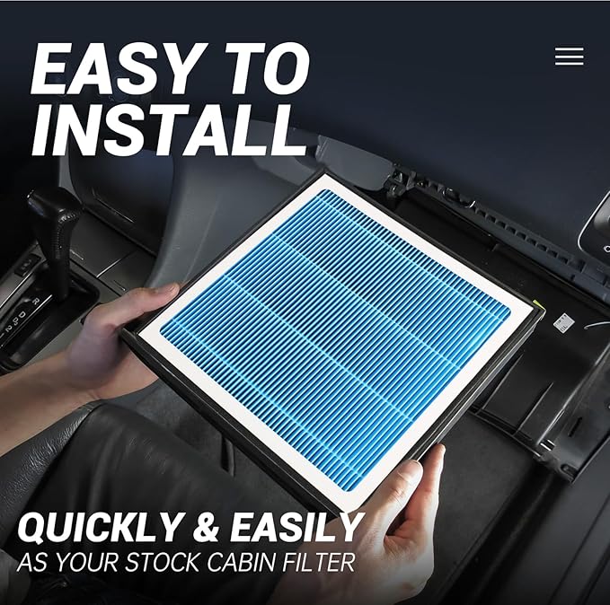 Cabin Air Filter,H12820 Fit for 2022-2025 Hyundai Tucson,2021-2025 Santa Fe,2021-2025 Elantra,2022-2025 Ioniq 5,2023-2025 Ioniq 6,2020-2025 Sonata,2023-2025 KIA Sportage,2021-2025 Sorento