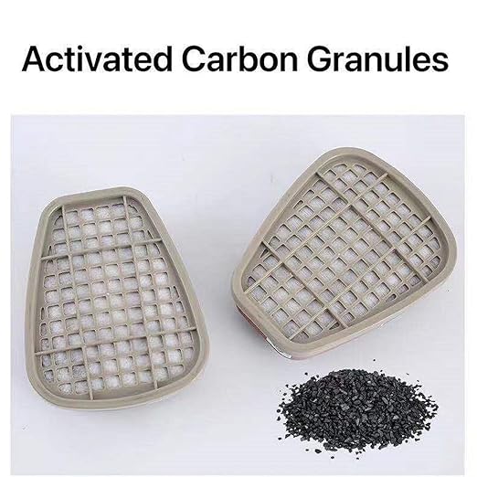 6001 Activated Carbon Filter Cartridges Replacement for Gas Respirator, Filter Cartridges Suitable for 6100/6200/7501/7502/6502/6800 20PCS(10Pack)
