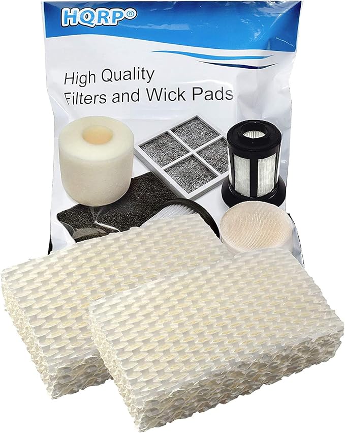 HQRP 2-Pack WF813 Humidifier Wick Filter for ProCare PCCM-832N PCCM-840 Cool Mist Humidifier, AC813 PCWF813 PCWF813-24 Replacement
