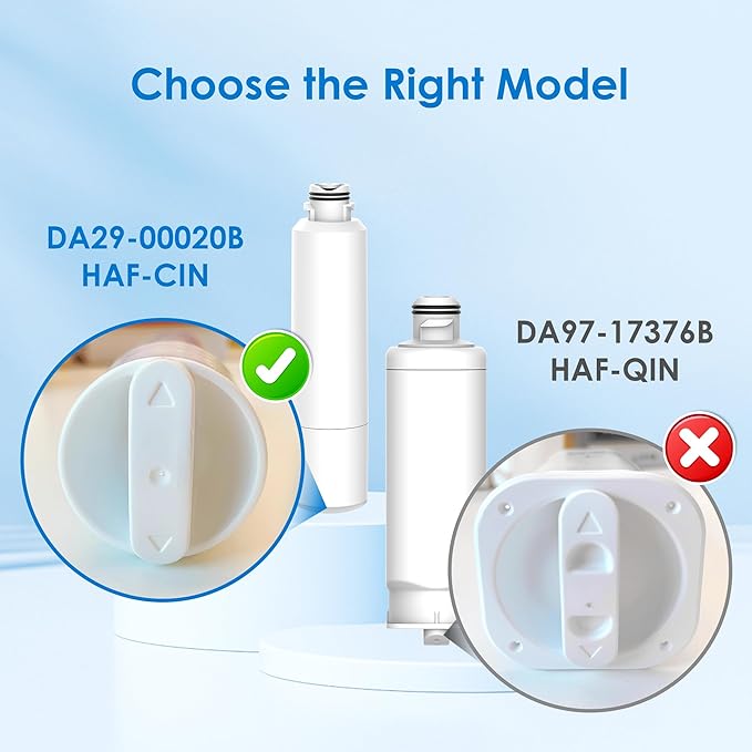 Waterspecialist DA29-00020B Replacement for Samsung Water Filter DA29-00020B, HAF-CIN/EXP, DA29-00020B-1, HDX FMS-2, RS25J500DSR, RF28HMEDBSR, RF263BEAESR, RF4287HARS, DA97-08006A-1, 2 Filters