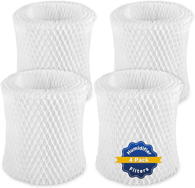 Humidifier Replacement Filter Compatible with Canopy Bedside and Nursery Humidifiers, Wood Pulp & Paper Filter, 4 Pack