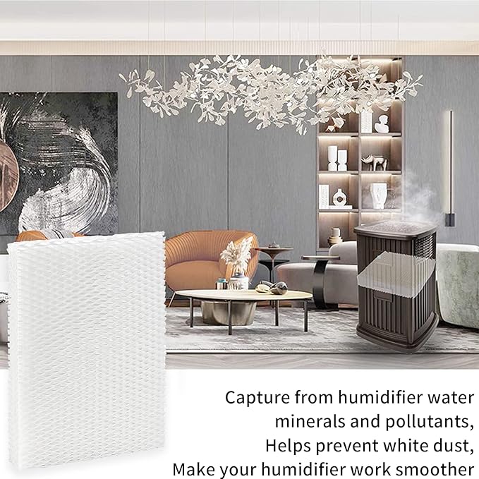 HIFROM 4Pack Replacement Humidifier Wick Filters MD1-0034 Compatible with Vornado Evaporative EV100 EV200 EVDC300 EVDC500 EVDC505 Evap40 Evap2 Humidifiers