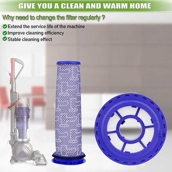 Replacement for Dyson DC41,DC65,DC66 Hepa Post-Motor Filter & Pre-Motor Filter,Multi Floor,Animal and Ball Vacuums.Compatible Part#920769-01&920640-01…