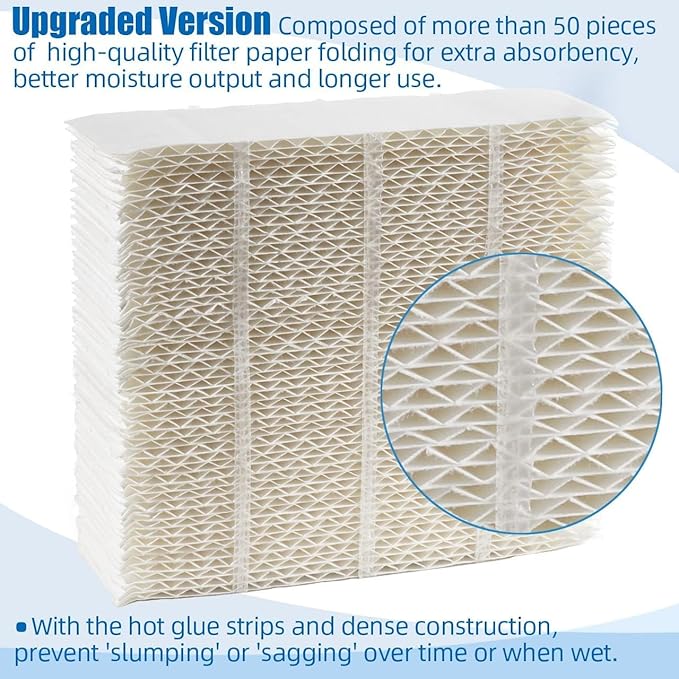 Alocs 1043 Humidifier Wick Filter Replacement for Essick Air AIRCARE EP9500, EP9700, EP9800, EP9R500, EP9R800, 831000, 826800, 826000, 821000 and Bemis Space Saver 800 8000 Series Humidifiers, 2 Pack