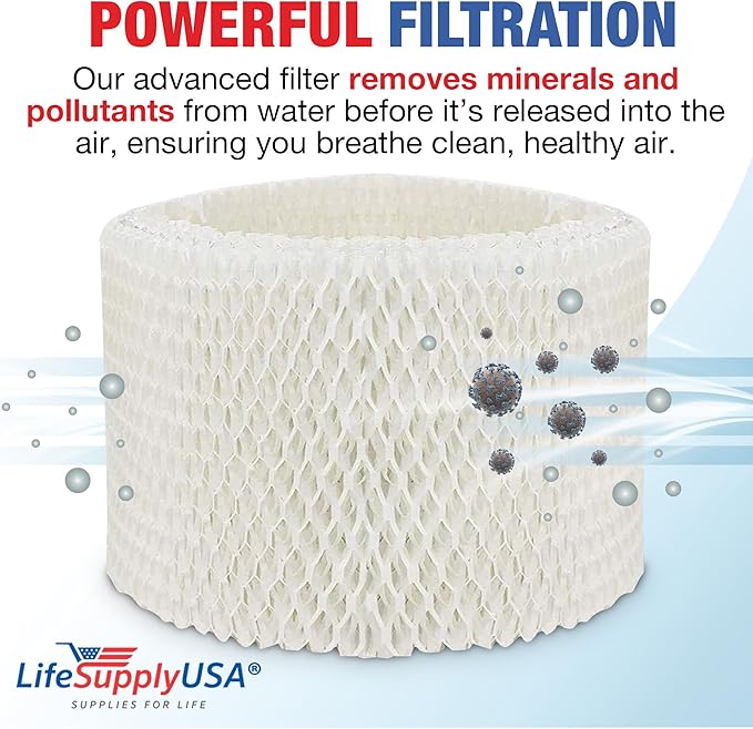 LifeSupplyUSA Humidifier Filter Replacement Wick Compatible with Philips 2000 Series HU4102/20 Humidifiers