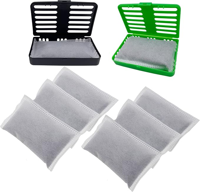 Trash Can Deodorizer Kit Stick-On Activated Carbon Odor Eliminator for Large Trash Cans, Indoor Kitchen Compost bins, Big Step or Touchless Sensor Garbage Cans (6 Refill Filters)